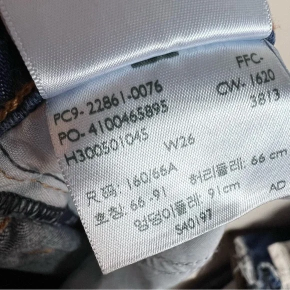 NWT Levi’s Premium Denim Big E Wedgie Icon Fit Ankle Jeans Med/Dark Wash Size 26 - Picture 16 of 16